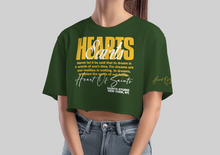 Load image into Gallery viewer, Women&#39;s Heart of Saints Cropped Graphic Tee

